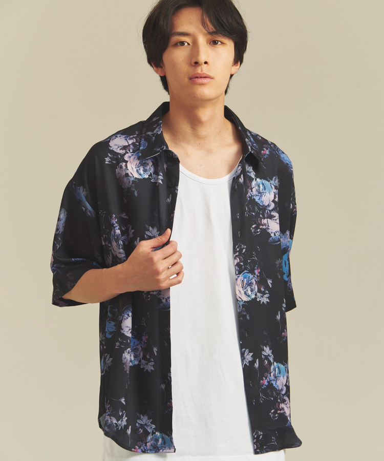JACKROSE(ジャックローズ) |CIAO/チャオ 半袖とろみシャツ(MENS)