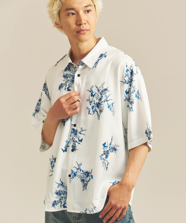 JACKROSE(ジャックローズ) |CIAO/チャオ 半袖とろみシャツ(MENS)