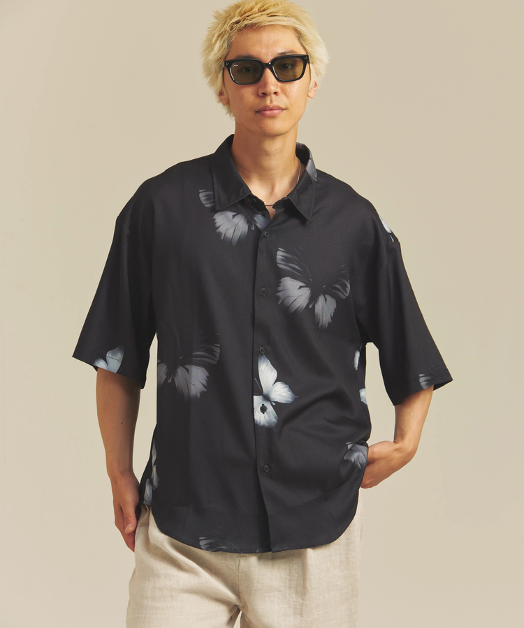 JACKROSE(ジャックローズ) |CIAO/チャオ 半袖とろみシャツ(MENS)