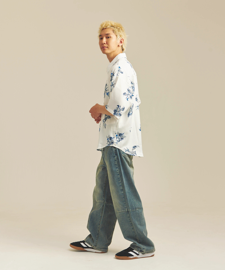 JACKROSE(ジャックローズ) |CIAO/チャオ 半袖とろみシャツ(MENS)