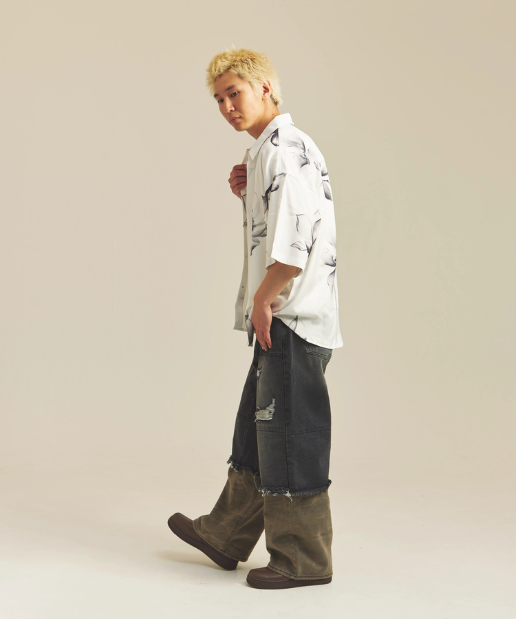 JACKROSE(ジャックローズ) |CIAO/チャオ 半袖とろみシャツ(MENS)