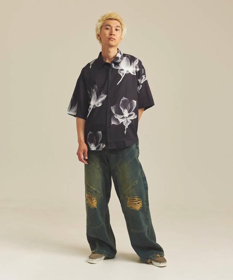 JACKROSE(ジャックローズ) |CIAO/チャオ 半袖とろみシャツ(MENS)