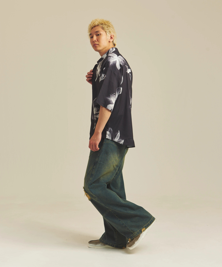 JACKROSE(ジャックローズ) |CIAO/チャオ 半袖とろみシャツ(MENS)