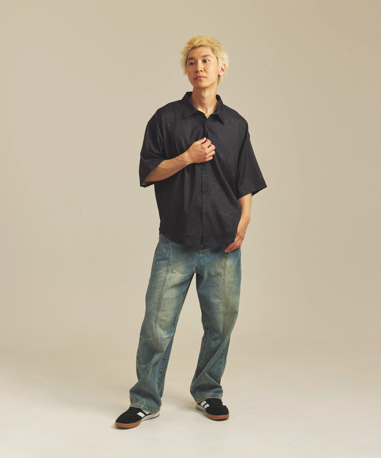 JACKROSE(ジャックローズ) |CIAO/チャオ 半袖とろみシャツ(MENS)
