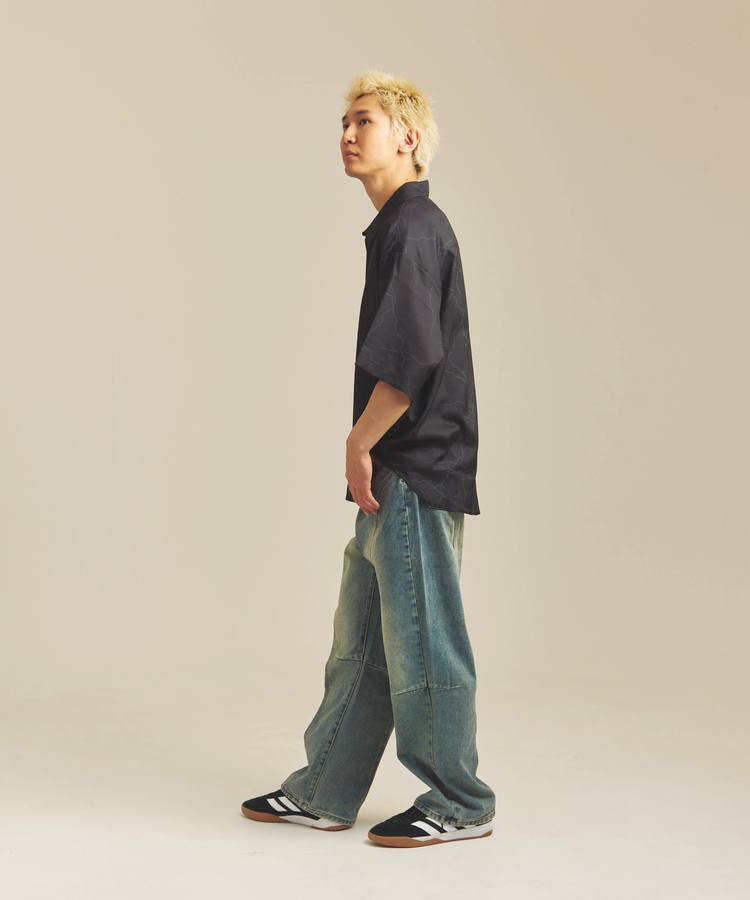 JACKROSE(ジャックローズ) |CIAO/チャオ 半袖とろみシャツ(MENS)