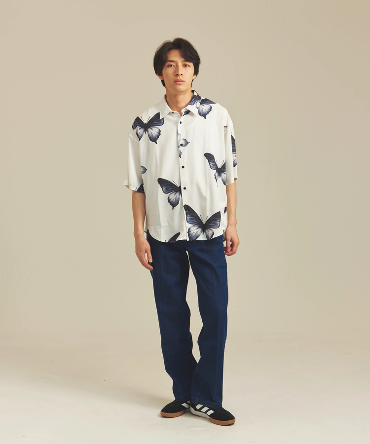 JACKROSE(ジャックローズ) |CIAO/チャオ 半袖とろみシャツ(MENS)