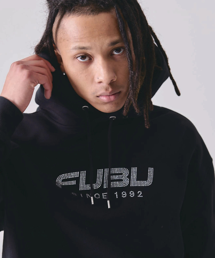 JACKROSE(ジャックローズ) |FUBU/フブ Rhinestone OG Logo Hoodie(MENS)