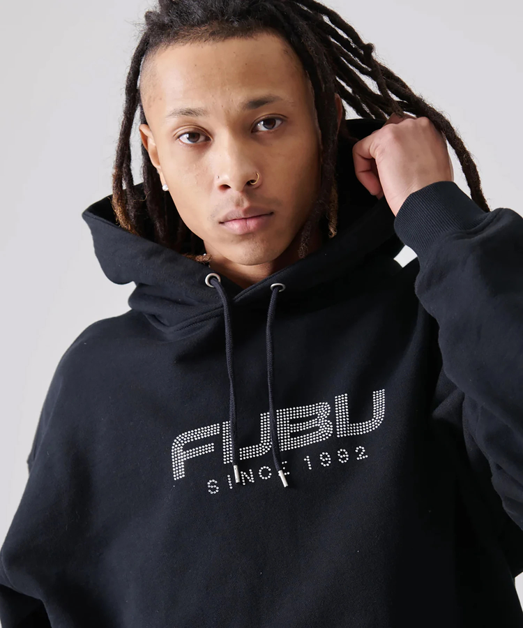 JACKROSE(ジャックローズ) |FUBU/フブ Rhinestone OG Logo Hoodie(MENS)