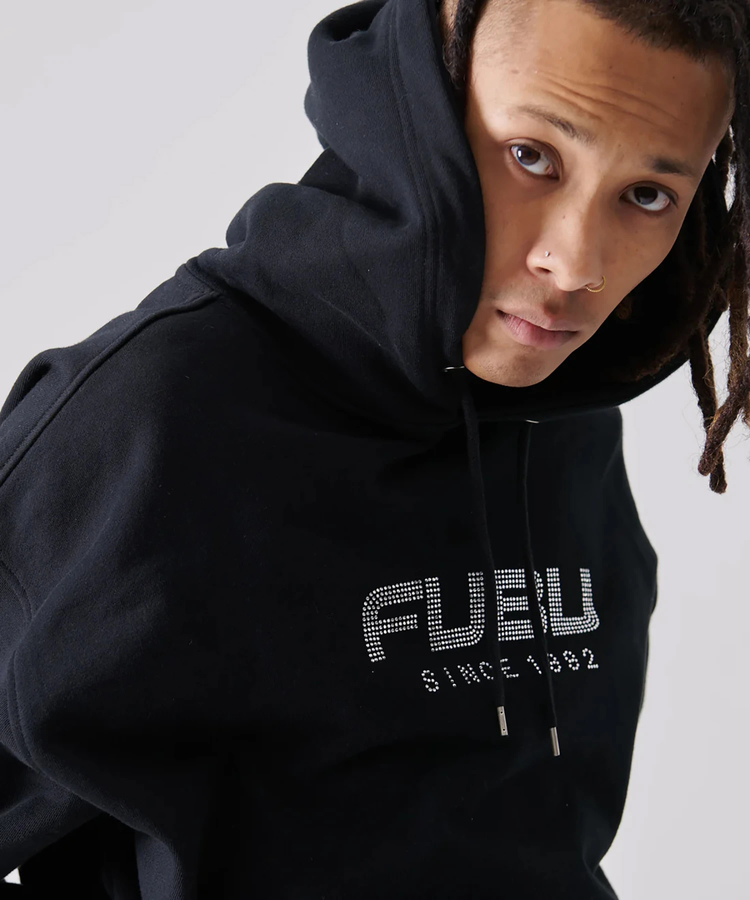 JACKROSE(ジャックローズ) |FUBU/フブ Rhinestone OG Logo Hoodie(MENS)