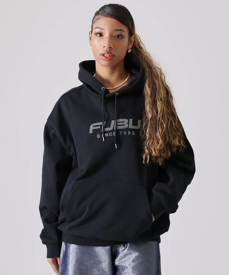 JACKROSE(ジャックローズ) |FUBU/フブ Rhinestone OG Logo Hoodie(MENS)