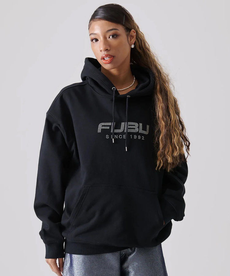 JACKROSE(ジャックローズ) |FUBU/フブ Rhinestone OG Logo Hoodie(MENS)
