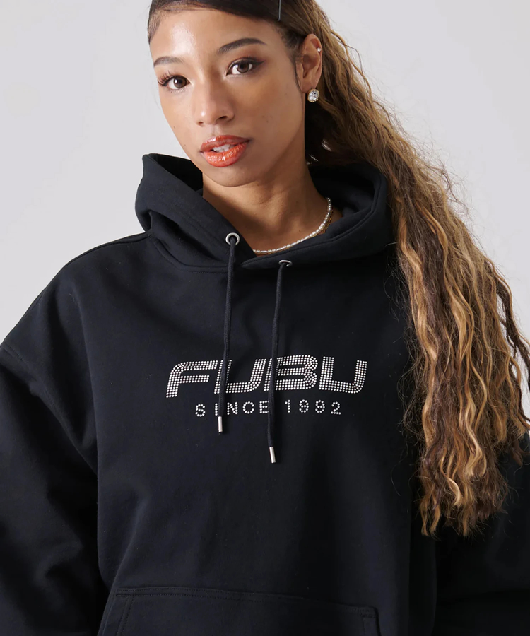 JACKROSE(ジャックローズ) |FUBU/フブ Rhinestone OG Logo Hoodie(MENS)