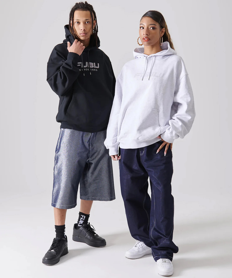 JACKROSE(ジャックローズ) |FUBU/フブ Rhinestone OG Logo Hoodie(MENS)