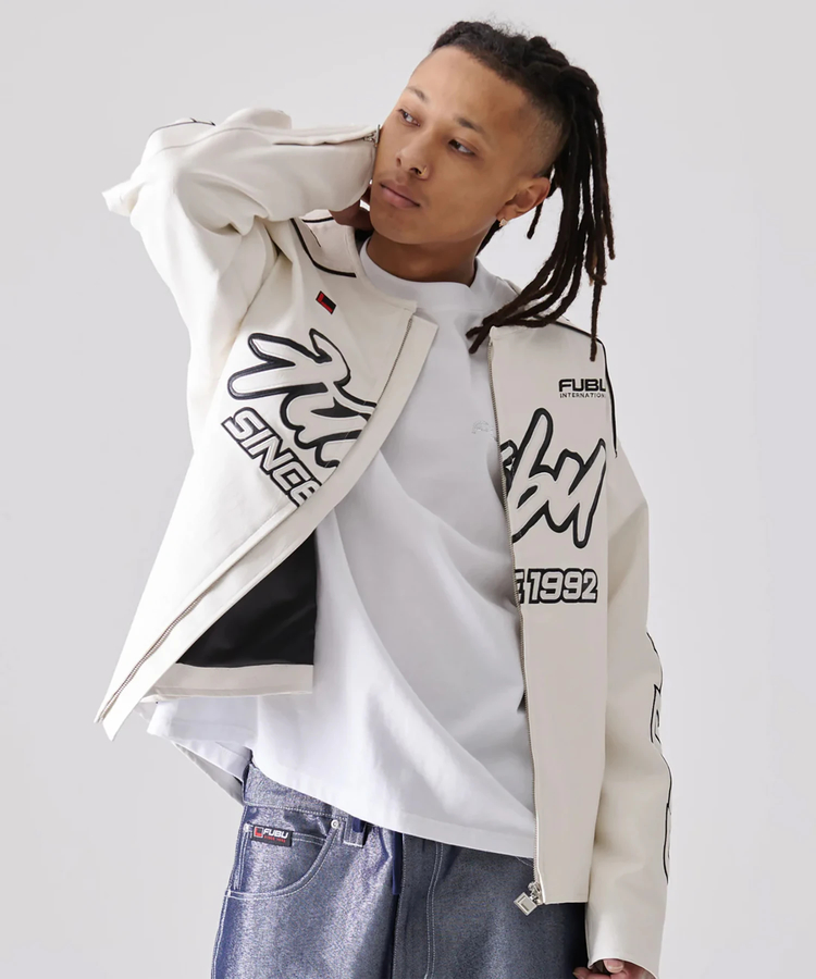 JACKROSE(ジャックローズ) |FUBU/フブ Faux Leather Racing Jacket(MENS)