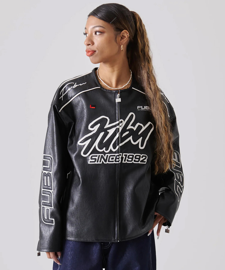 JACKROSE(ジャックローズ) |FUBU/フブ Faux Leather Racing Jacket(MENS)