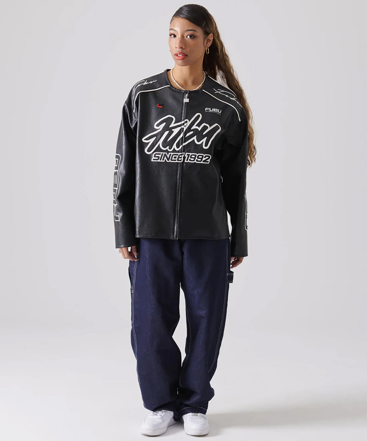 JACKROSE(ジャックローズ) |FUBU/フブ Faux Leather Racing Jacket(MENS)