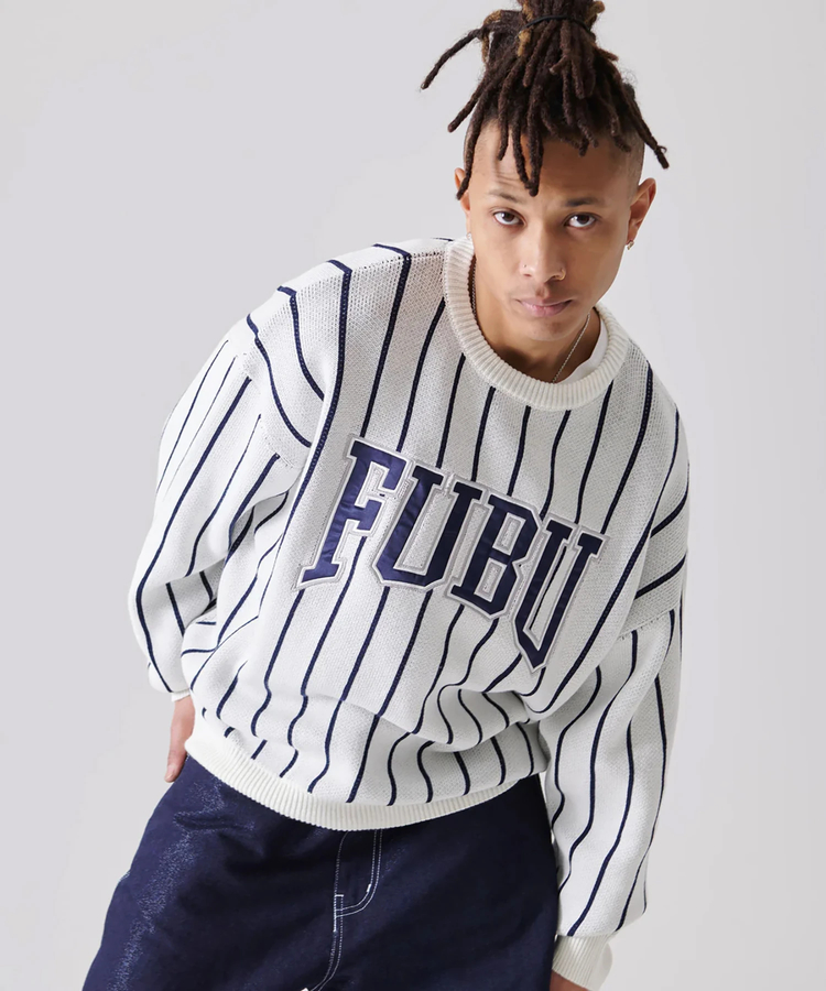 JACKROSE(ジャックローズ) |FUBU/フブ Stripe Knit Pullover(MENS)