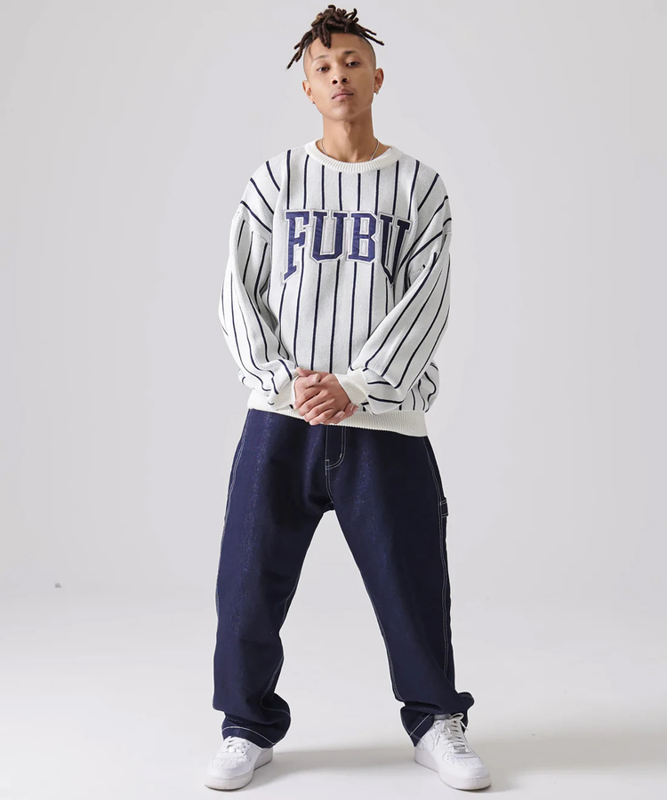JACKROSE(ジャックローズ) |FUBU/フブ Stripe Knit Pullover(MENS)