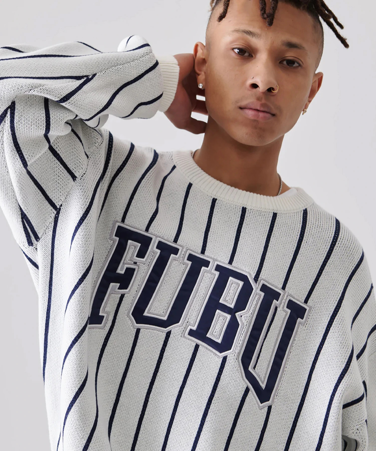 JACKROSE(ジャックローズ) |FUBU/フブ Stripe Knit Pullover(MENS)