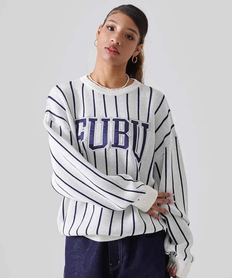 JACKROSE(ジャックローズ) |FUBU/フブ Stripe Knit Pullover(MENS)