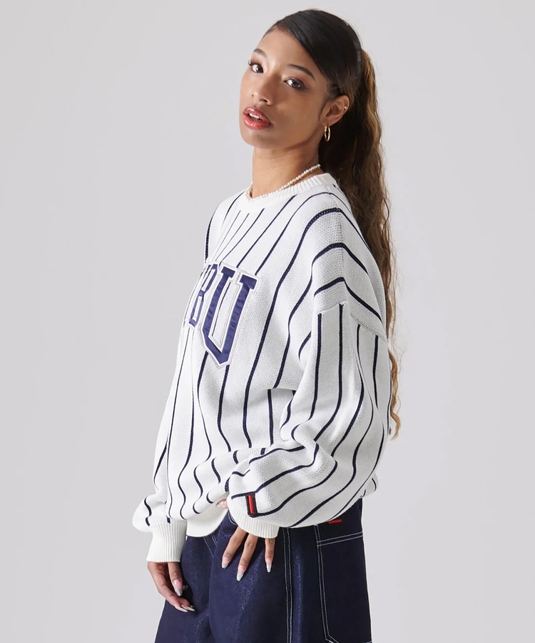 JACKROSE(ジャックローズ) |FUBU/フブ Stripe Knit Pullover(MENS)