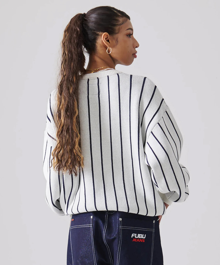JACKROSE(ジャックローズ) |FUBU/フブ Stripe Knit Pullover(MENS)