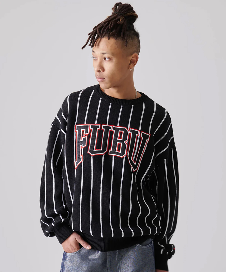 JACKROSE(ジャックローズ) |FUBU/フブ Stripe Knit Pullover(MENS)