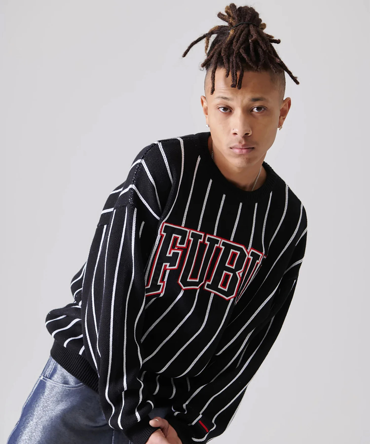 JACKROSE(ジャックローズ) |FUBU/フブ Stripe Knit Pullover(MENS)