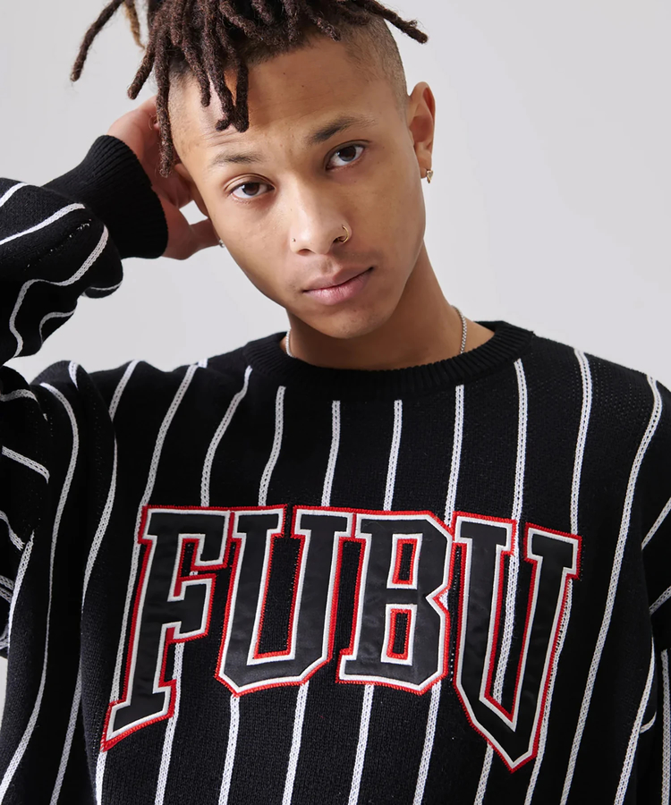 JACKROSE(ジャックローズ) |FUBU/フブ Stripe Knit Pullover(MENS)