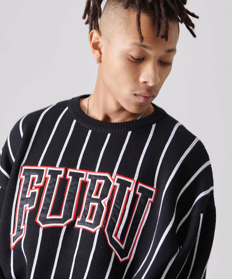 JACKROSE(ジャックローズ) |FUBU/フブ Stripe Knit Pullover(MENS)