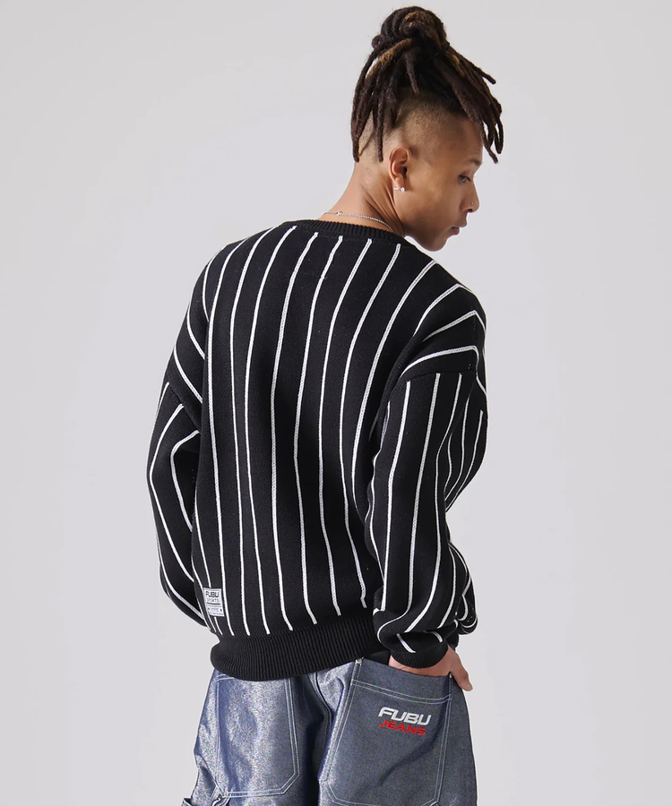 JACKROSE(ジャックローズ) |FUBU/フブ Stripe Knit Pullover(MENS)