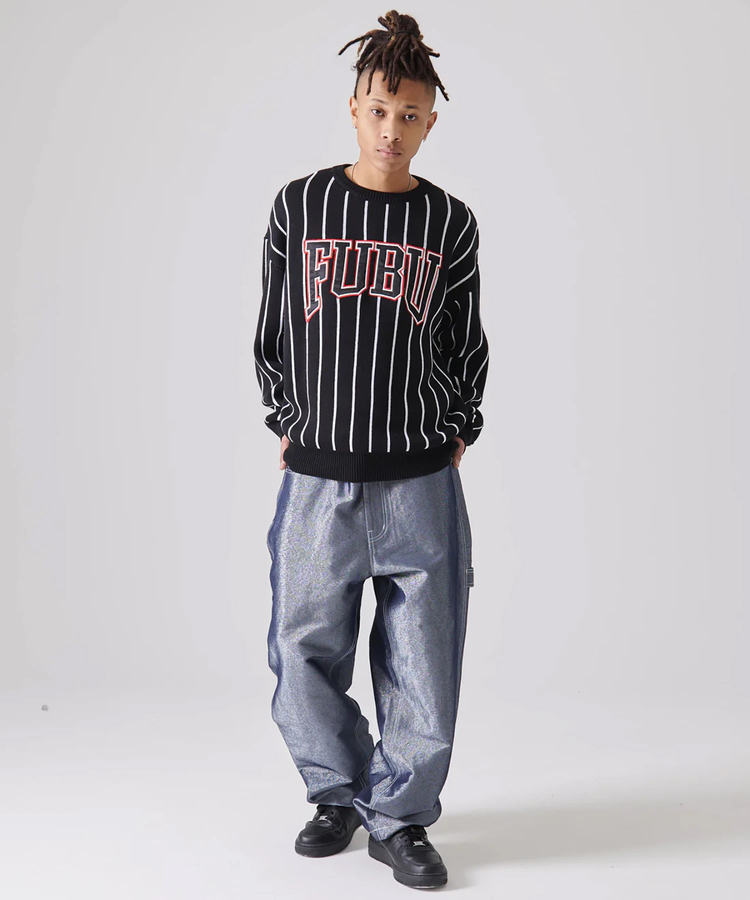 JACKROSE(ジャックローズ) |FUBU/フブ Stripe Knit Pullover(MENS)
