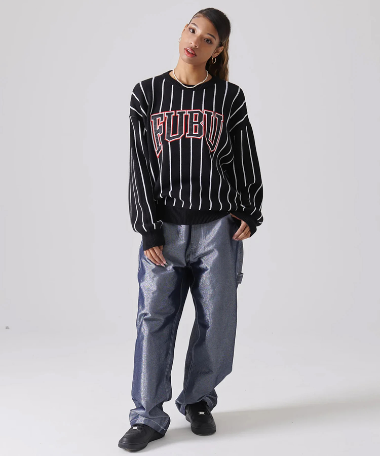 JACKROSE(ジャックローズ) |FUBU/フブ Stripe Knit Pullover(MENS)