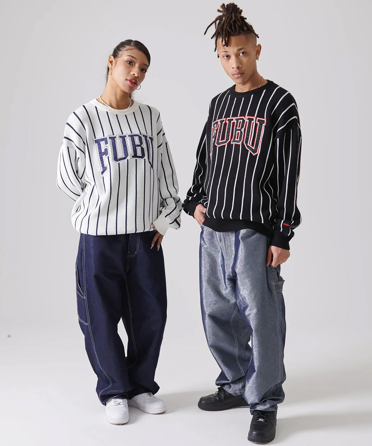 JACKROSE(ジャックローズ) |FUBU/フブ Stripe Knit Pullover(MENS)