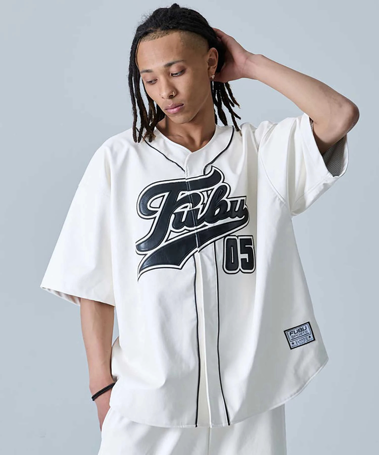 JACKROSE(ジャックローズ) |FUBU/フブ Faux Leather Baseball Shirts SS(MENS)