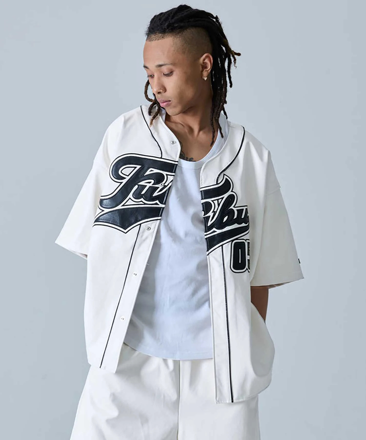 JACKROSE(ジャックローズ) |FUBU/フブ Faux Leather Baseball Shirts SS(MENS)