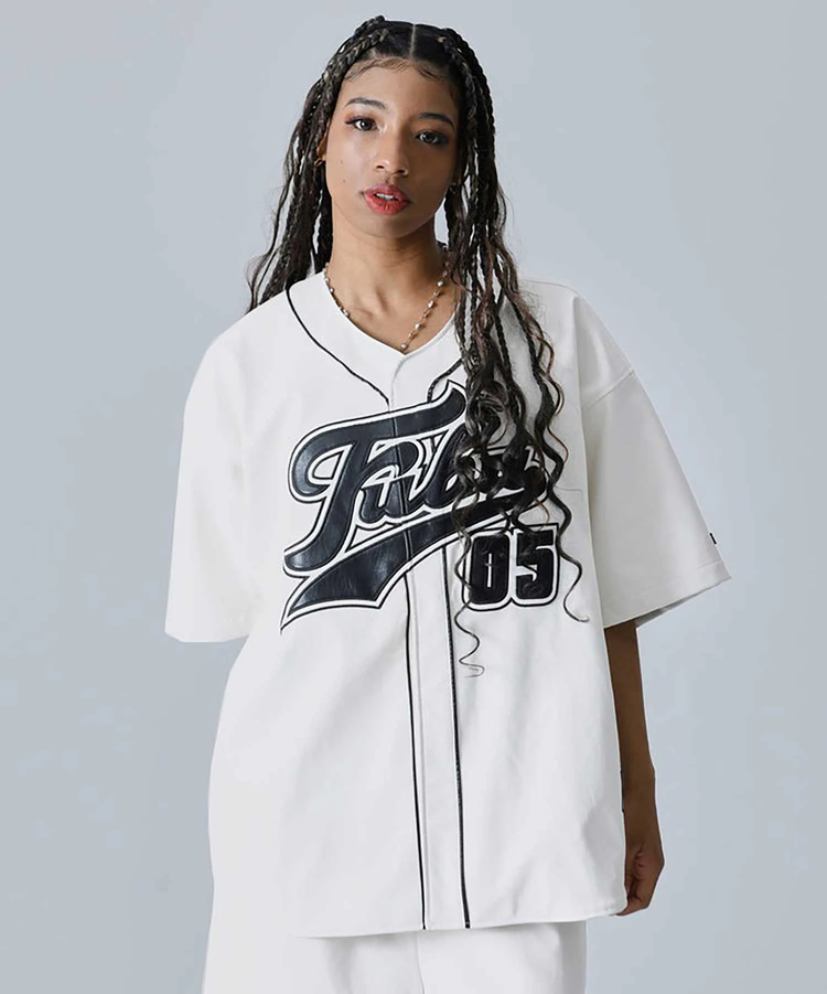 JACKROSE(ジャックローズ) |FUBU/フブ Faux Leather Baseball Shirts SS(MENS)