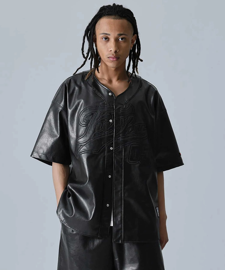 JACKROSE(ジャックローズ) |FUBU/フブ Faux Leather Baseball Shirts SS(MENS)