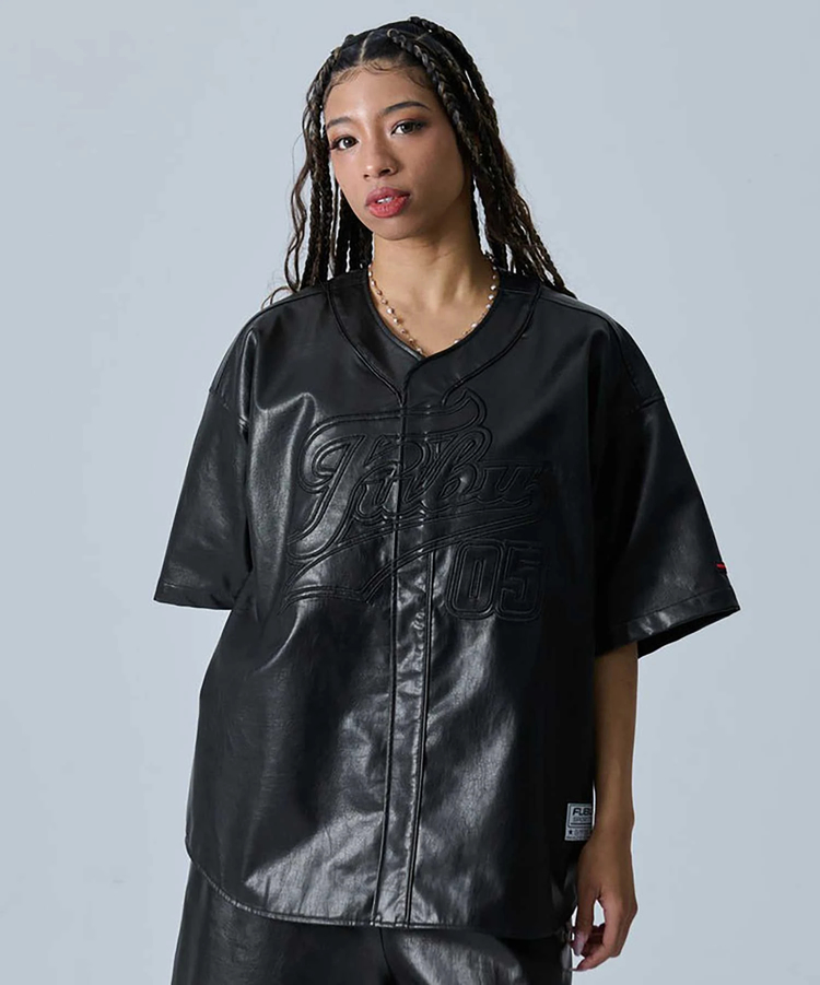 JACKROSE(ジャックローズ) |FUBU/フブ Faux Leather Baseball Shirts SS(MENS)
