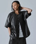JACKROSE(ジャックローズ) |FUBU/フブ Faux Leather Baseball Shirts SS(MENS)