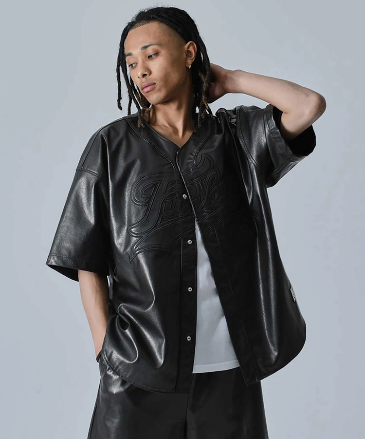 JACKROSE(ジャックローズ) |FUBU/フブ Faux Leather Baseball Shirts SS(MENS)