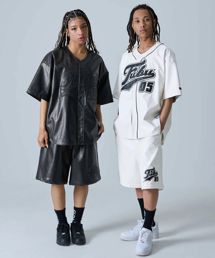JACKROSE(ジャックローズ) |FUBU/フブ Faux Leather Baseball Shirts SS(MENS)