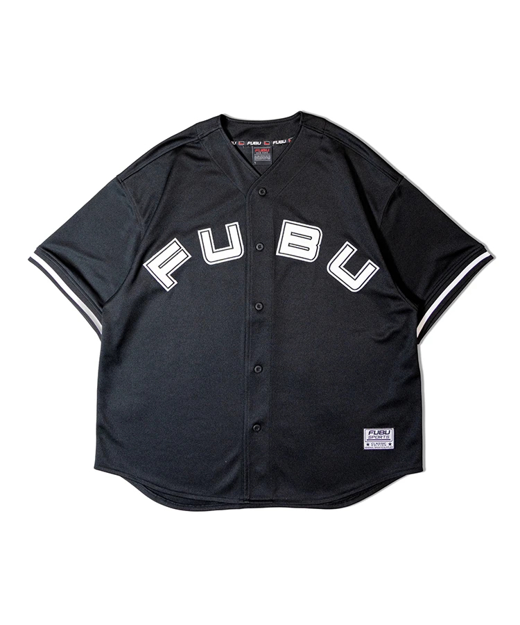 FUBU　ベースボール　シャツ　刺繍 FUBU（フブ） ブランド ロゴ ワッペン 刺繍 アメカジ 半袖