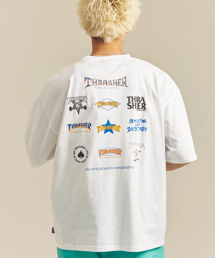 JACKROSE(ジャックローズ) |THRASHER/スラッシャー MULTI LOGO S/S TEE(MENS)