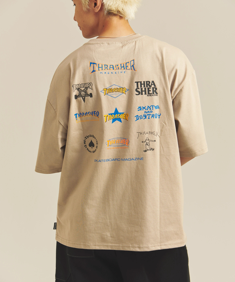 JACKROSE(ジャックローズ) |THRASHER/スラッシャー MULTI LOGO S/S TEE(MENS)