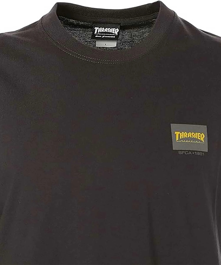 JACKROSE(ジャックローズ) |THRASHER/スラッシャー BOX LOGO 5.6oz S/S TEE(MENS)