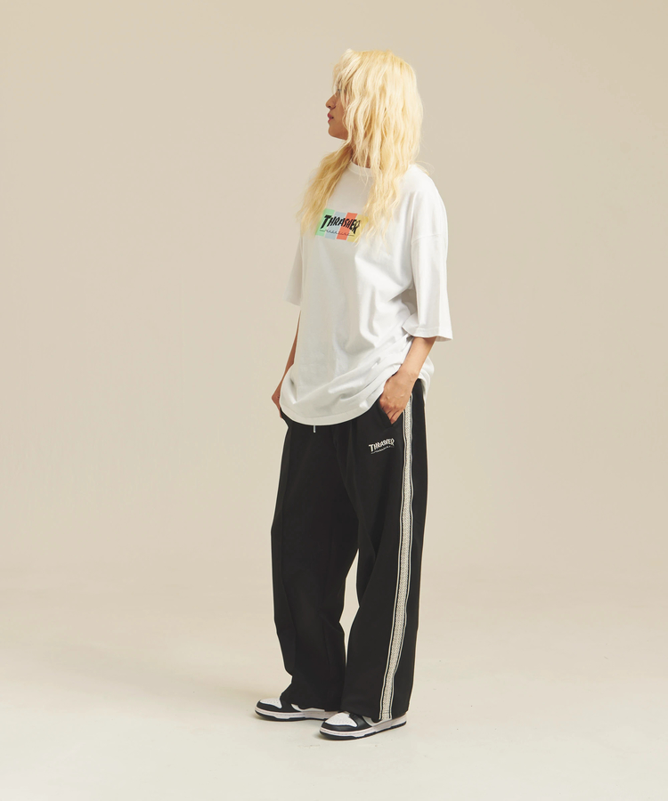 JACKROSE(ジャックローズ) |THRASHER/スラッシャー サイドラインワイドトラックパンツ *セットアップ対応(MENS)