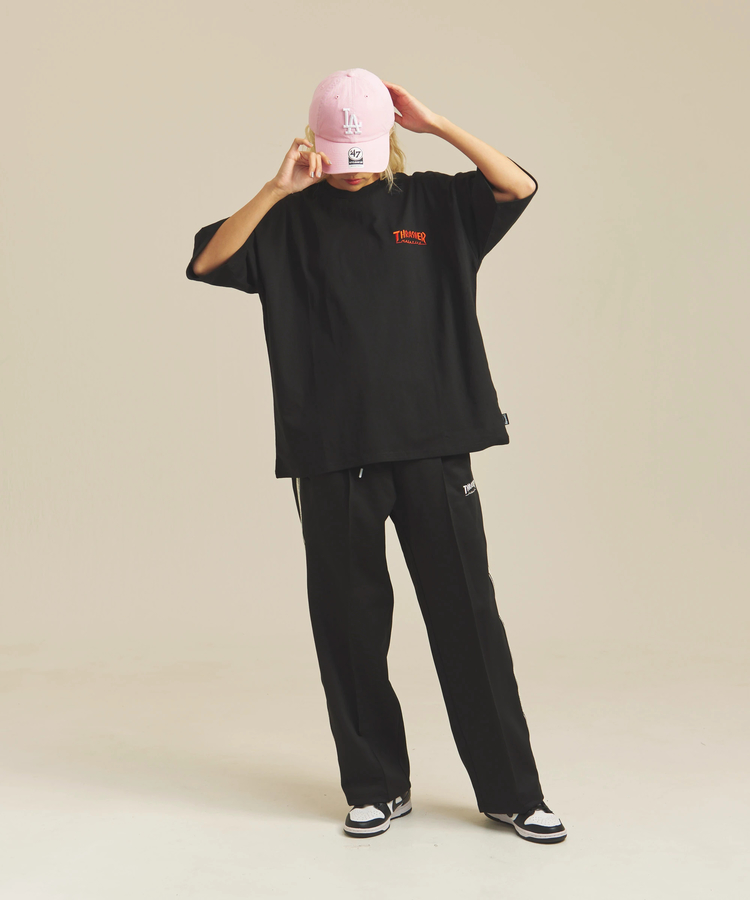 JACKROSE(ジャックローズ) |THRASHER/スラッシャー サイドラインワイドトラックパンツ *セットアップ対応(MENS)