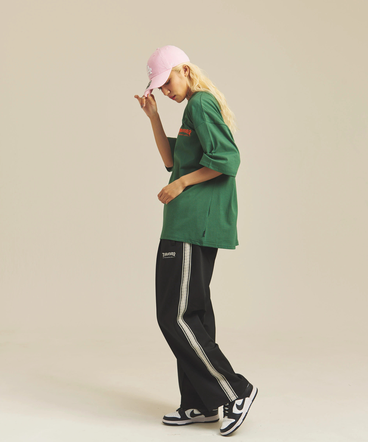 JACKROSE(ジャックローズ) |THRASHER/スラッシャー サイドラインワイドトラックパンツ *セットアップ対応(MENS)