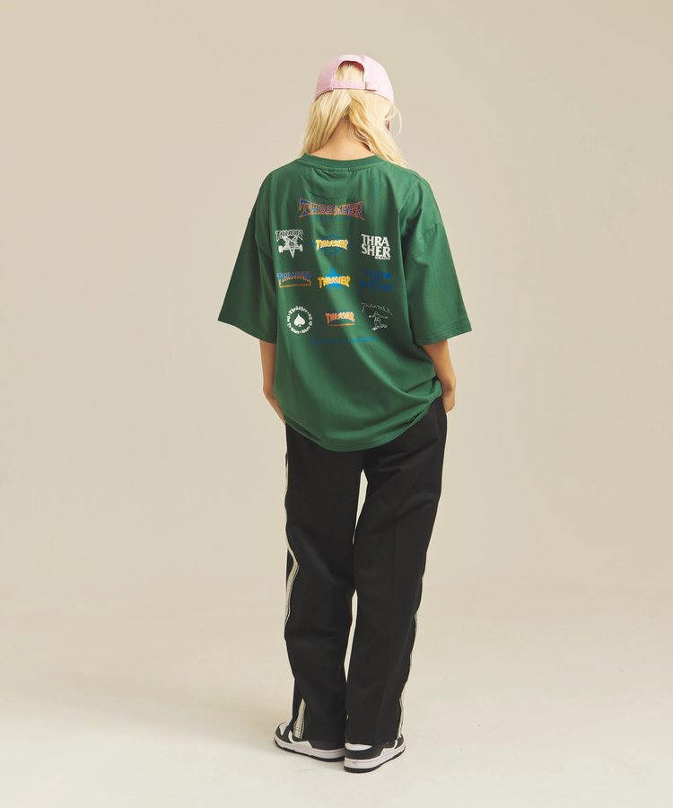 JACKROSE(ジャックローズ) |THRASHER/スラッシャー サイドラインワイドトラックパンツ *セットアップ対応(MENS)